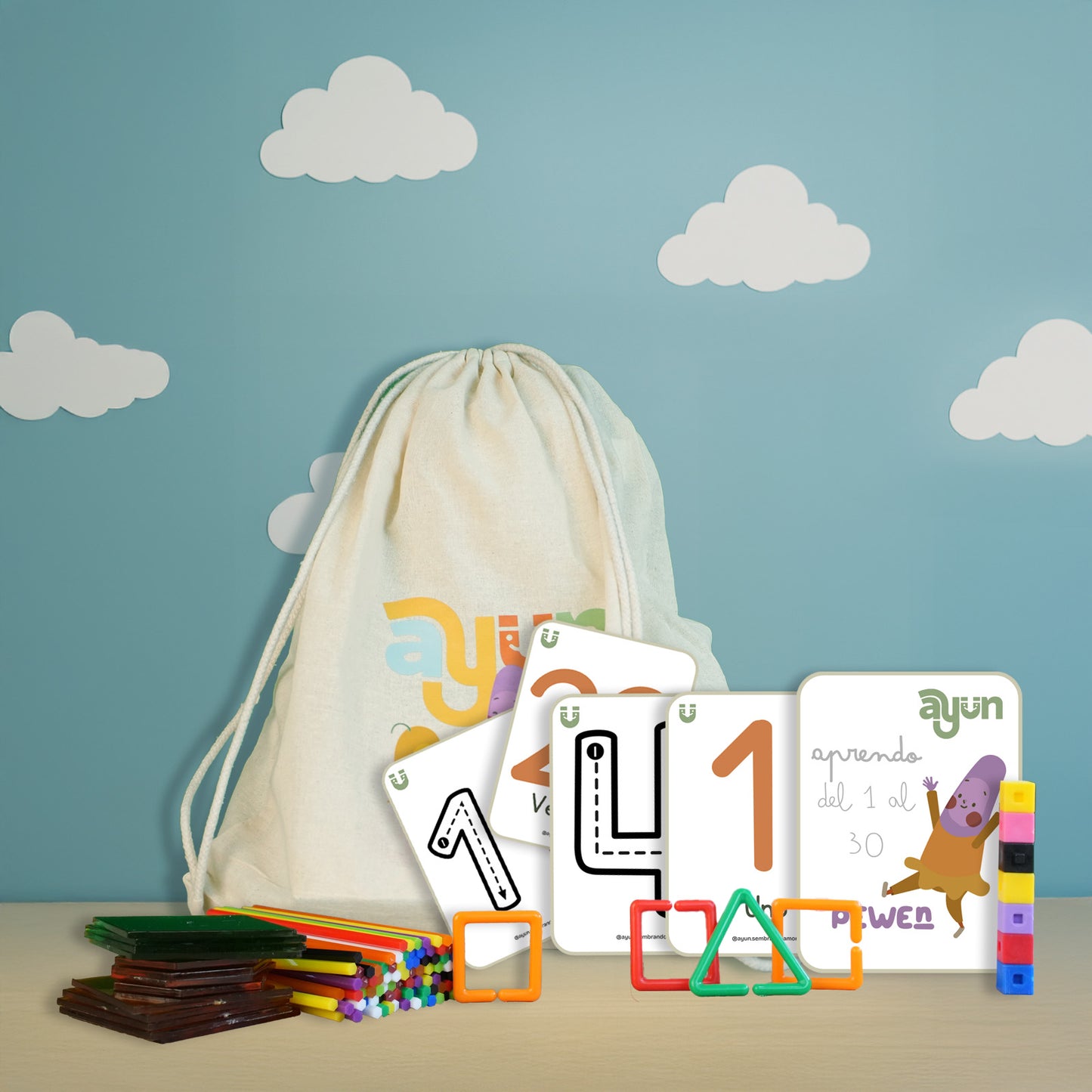 🎲 Set  PEWEN Lógico matemático (4-7 años)