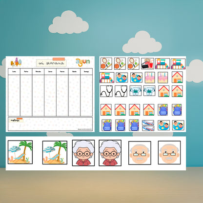 📅 Calendario Semanal Imantado "Mi Semana Ayün"