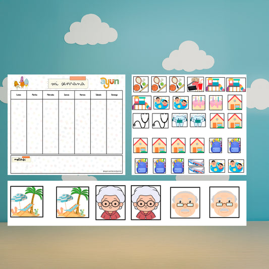 📅 Calendario Semanal Imantado "Mi Semana Ayün"